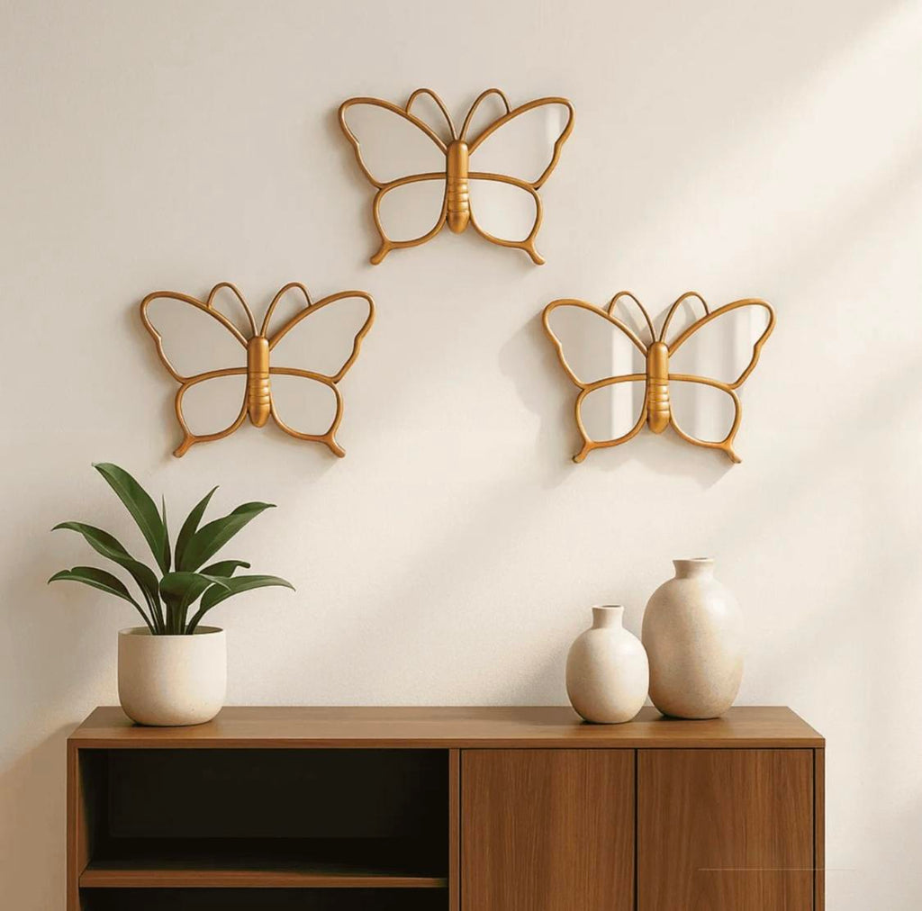 Butterfly Mirrors ( set of 3 )