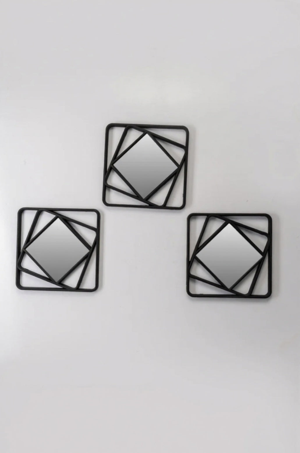 3 Geometric Wall Mirrors