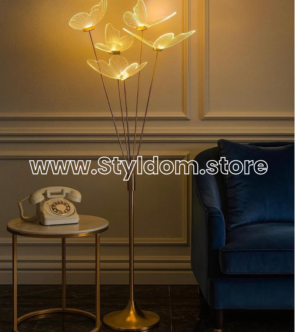 Butterfly Glow 5-Piece Standing Lamp.