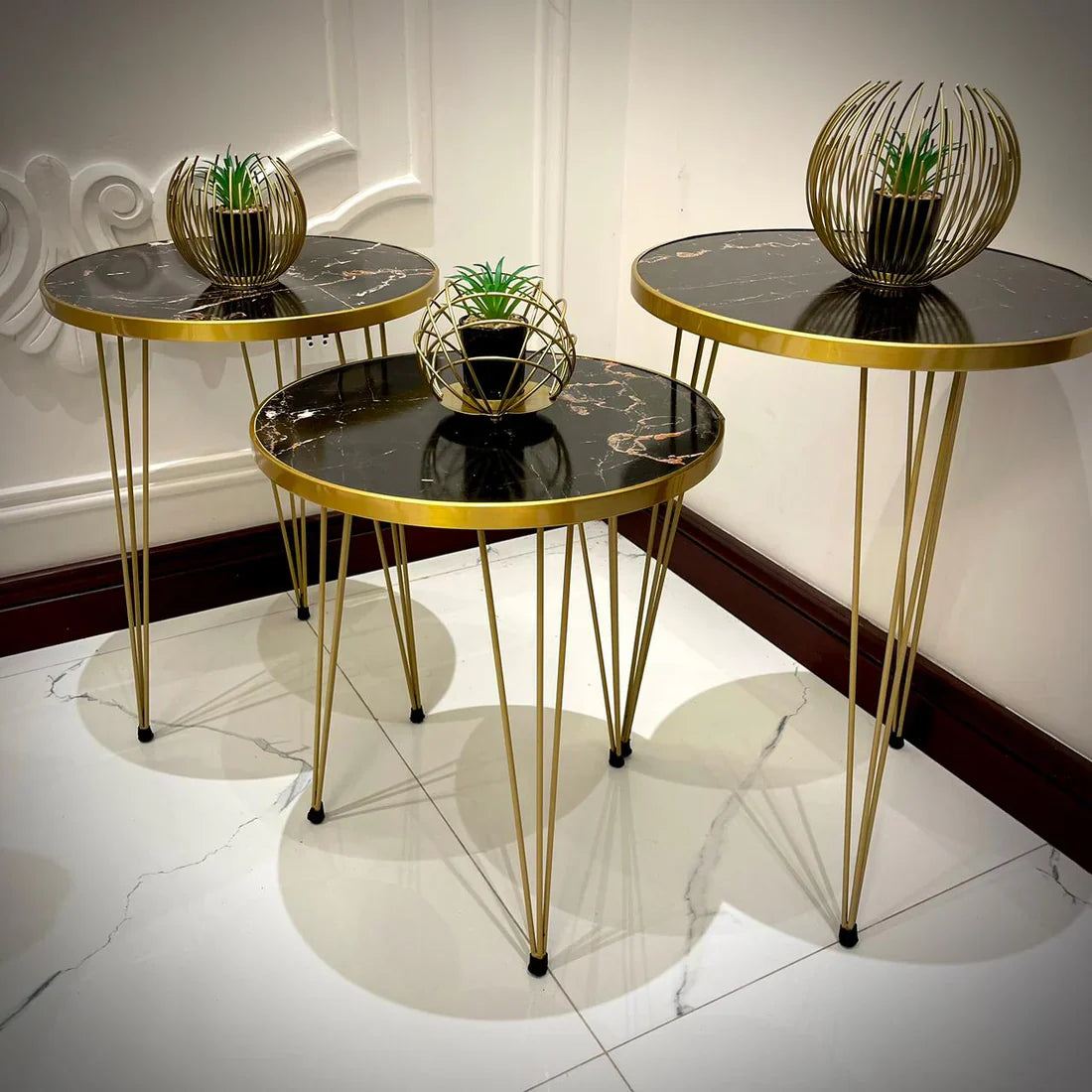 Modern Coffee Table – Nesting End Table & Side Table Set for Stylish Living