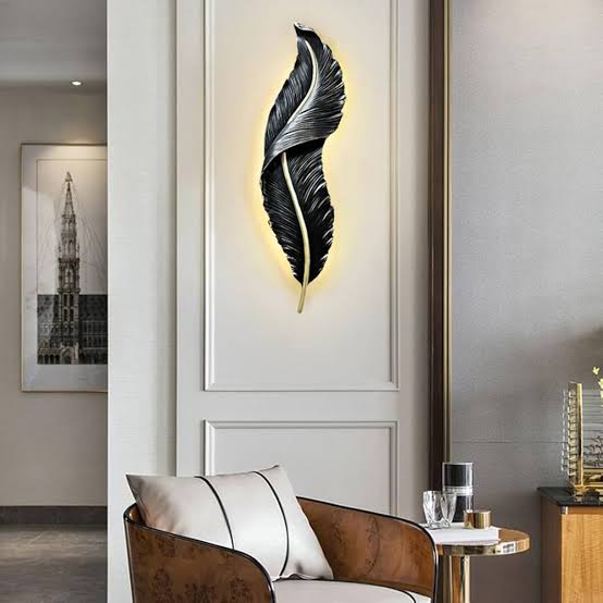 Decorative LED Leaf Indoor Wall Lamp 3 feet large