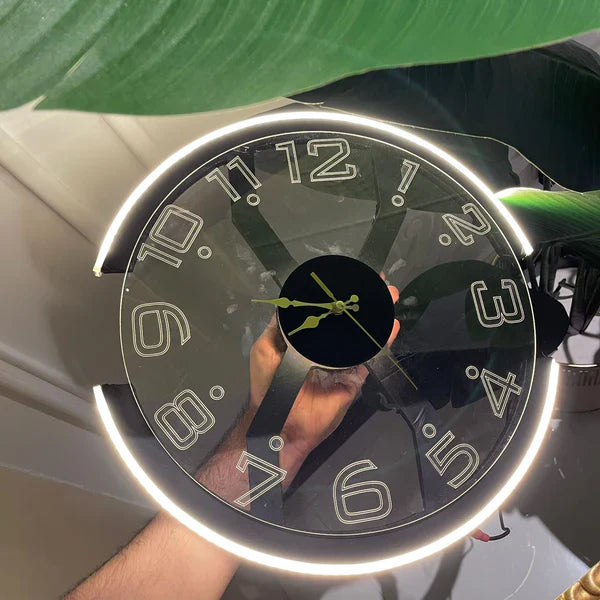 Modern Style Neon X Clock Ambient Light