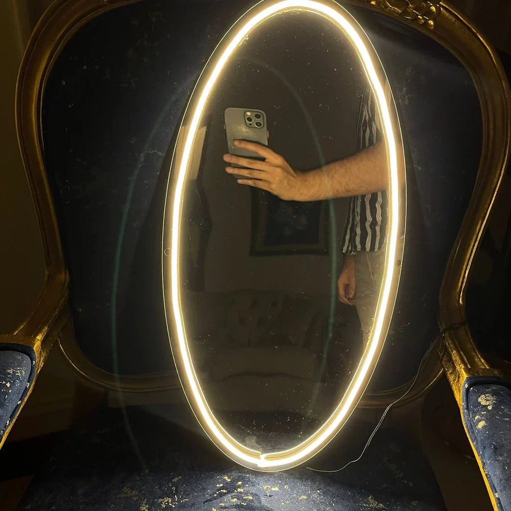 Neon Selfie Acrylic mirror for Room Walls