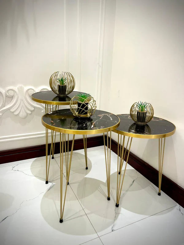 Modern Coffee Table – Nesting End Table & Side Table Set for Stylish Living